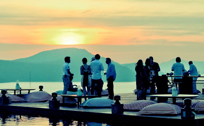 Overwater drinks at Baba Nest