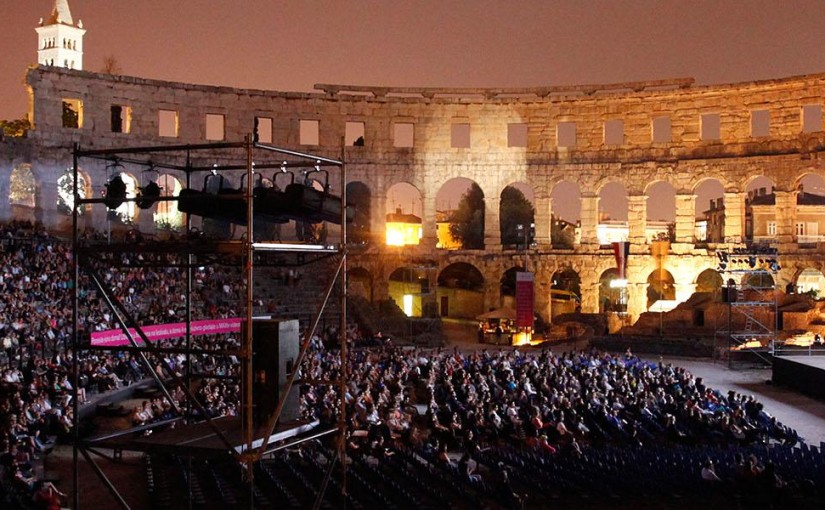 Open-air Cinema in an Ancient Amphitheatre