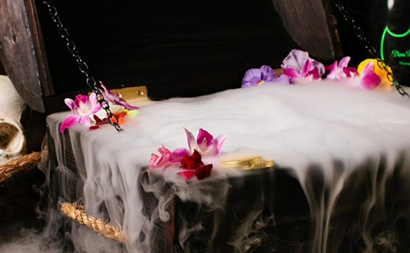 Polynesian party at Three Dots and a Dash