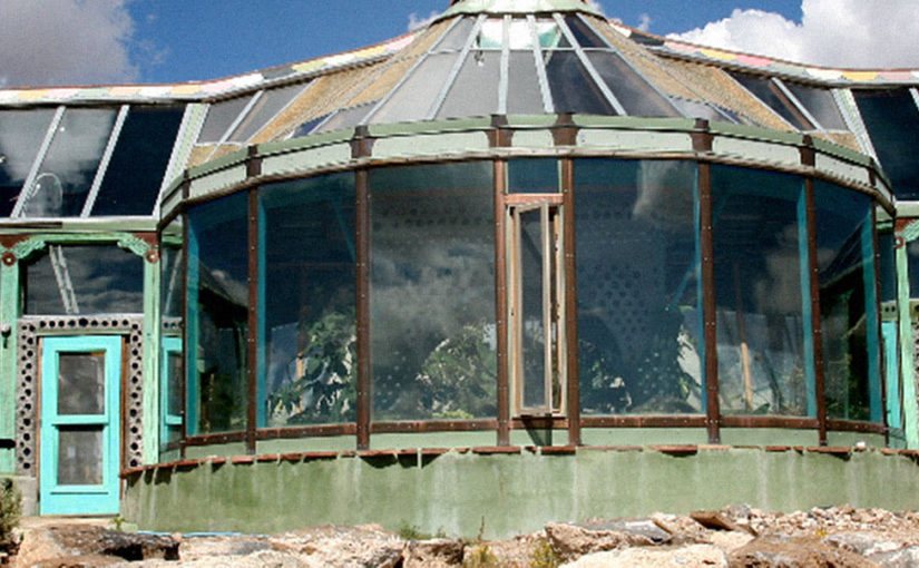 Go off-grid in a zany eco-villa