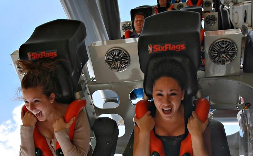 4D thrills on the X2 rollercoaster