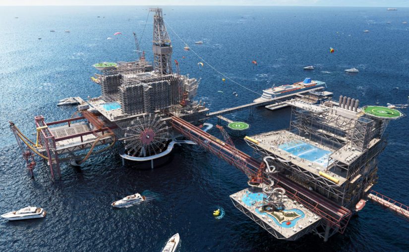 Offshore Oil Rig to Become Theme Park and Hotel
