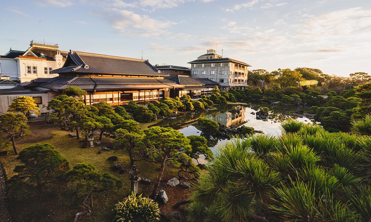 The peaceful and serene gardens of Ohana's Shoto-en.