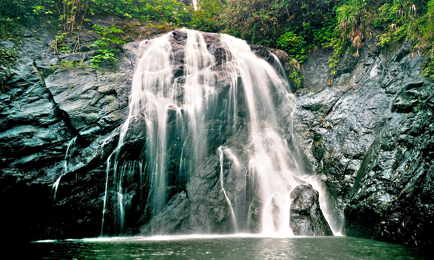 Worth the trek—Nakawaga Waterfall.