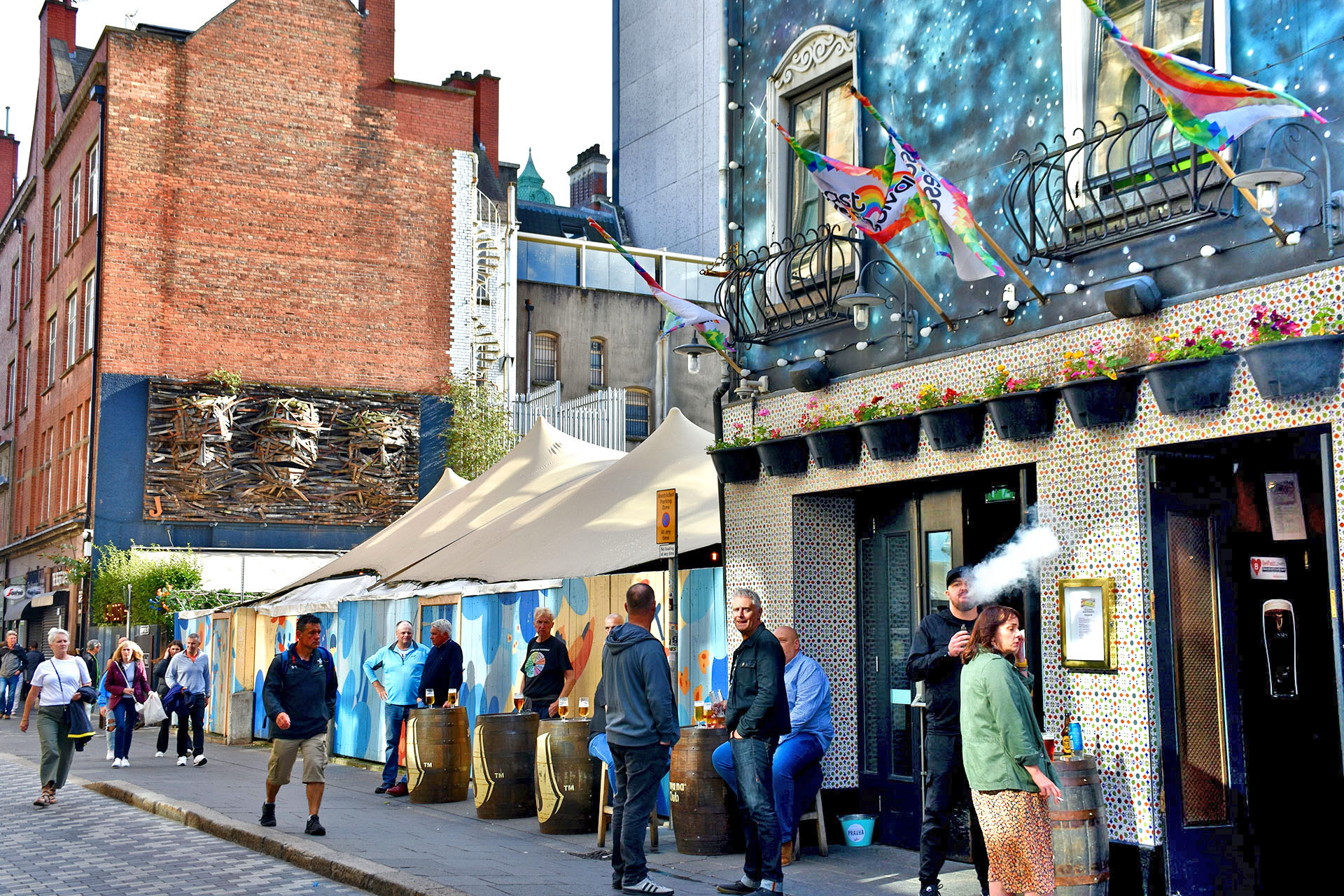 A Saturday afternoon in the Cathedral Quarter. 