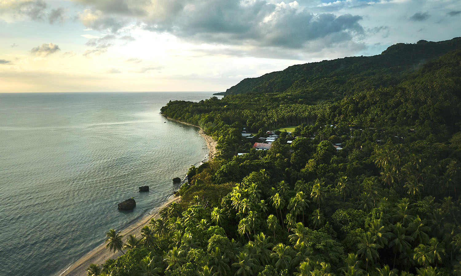 Where the jungle meets the sea. 