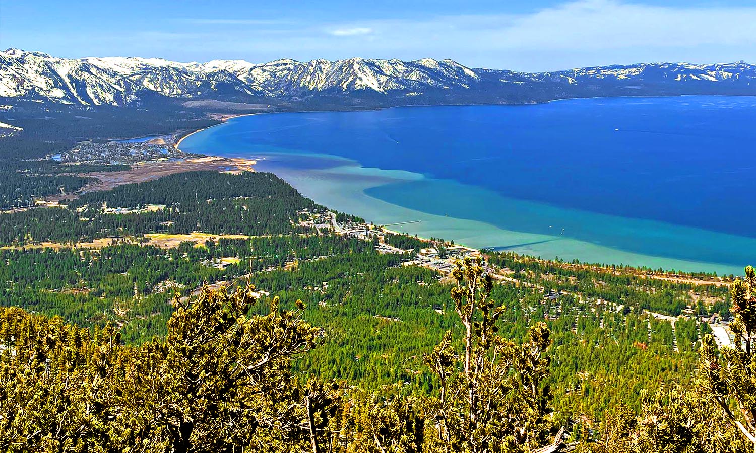 Views over Lake Tahoe.