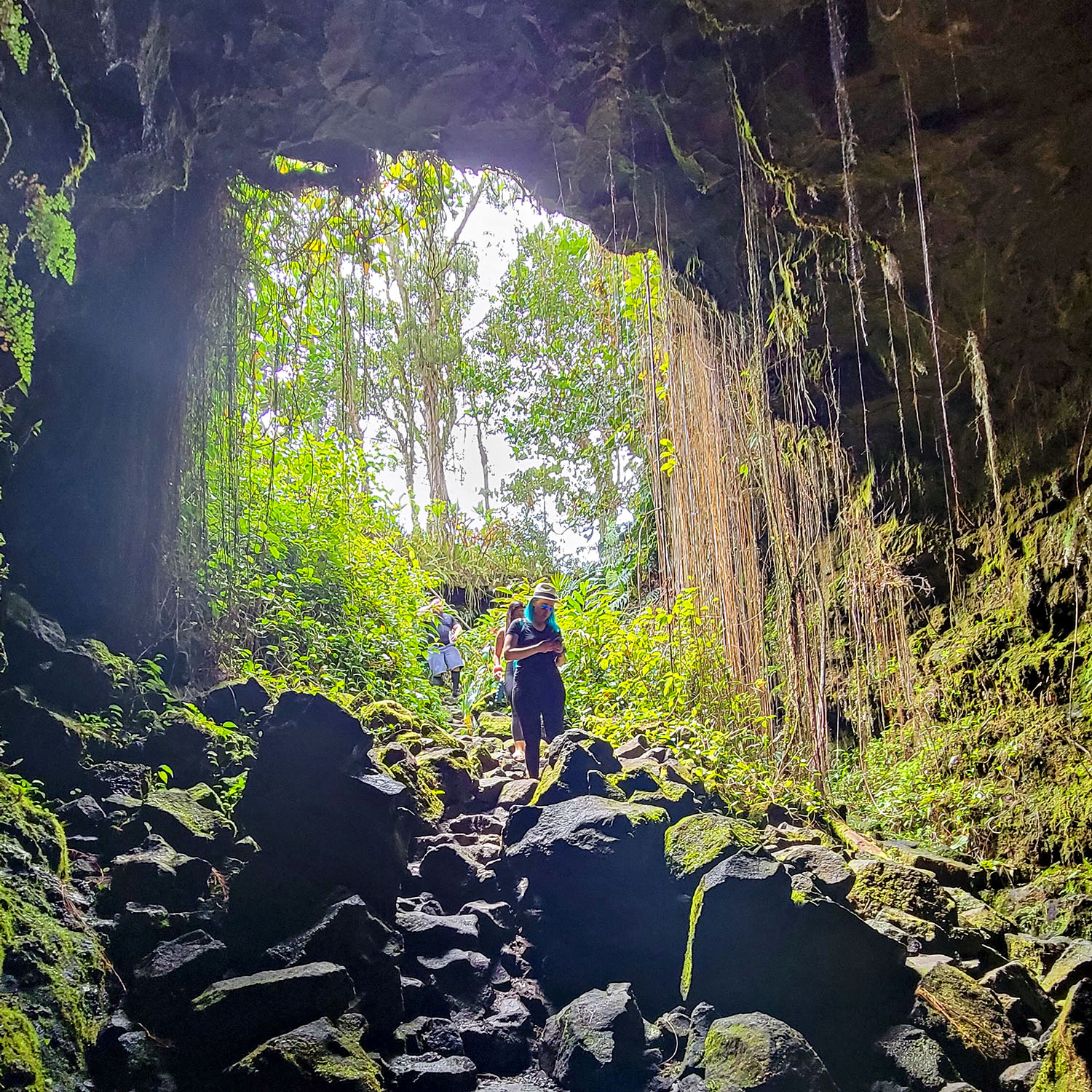 Lava tube adventures on the Island of Hawaiʻi.