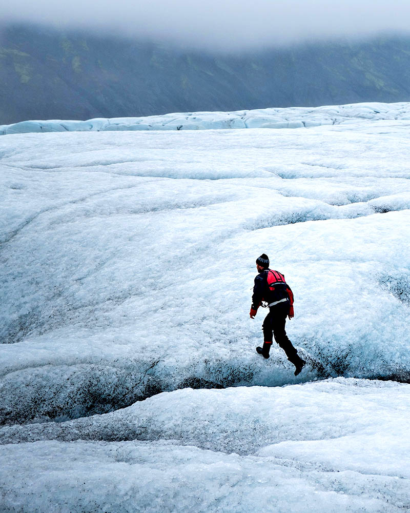 Galavanting across the ice.