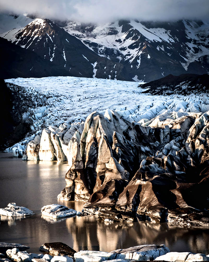The glacier Svínafellsjökull is one of the hottest shooting locations for film and TV crews.