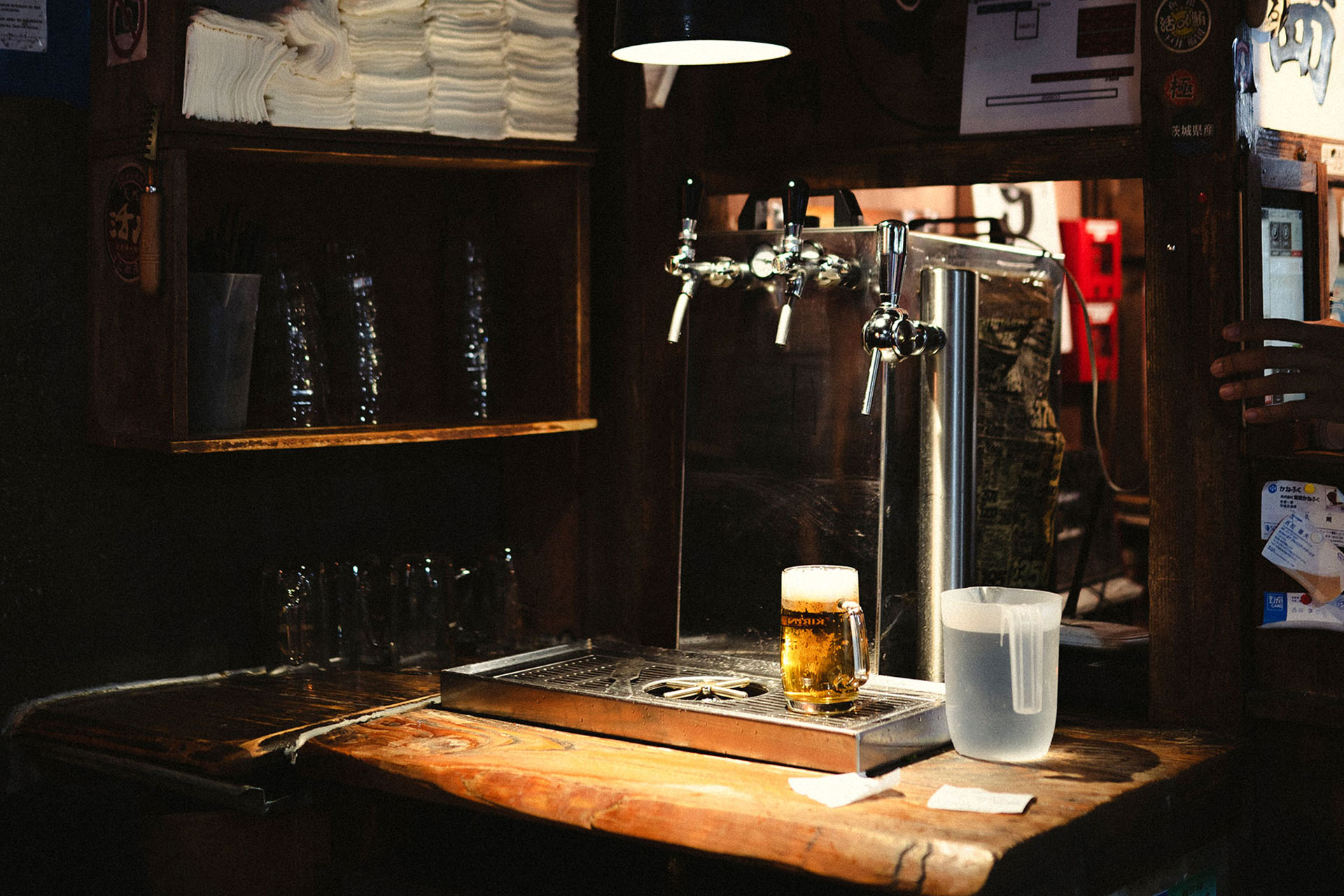 Fresh Kirin beer. 