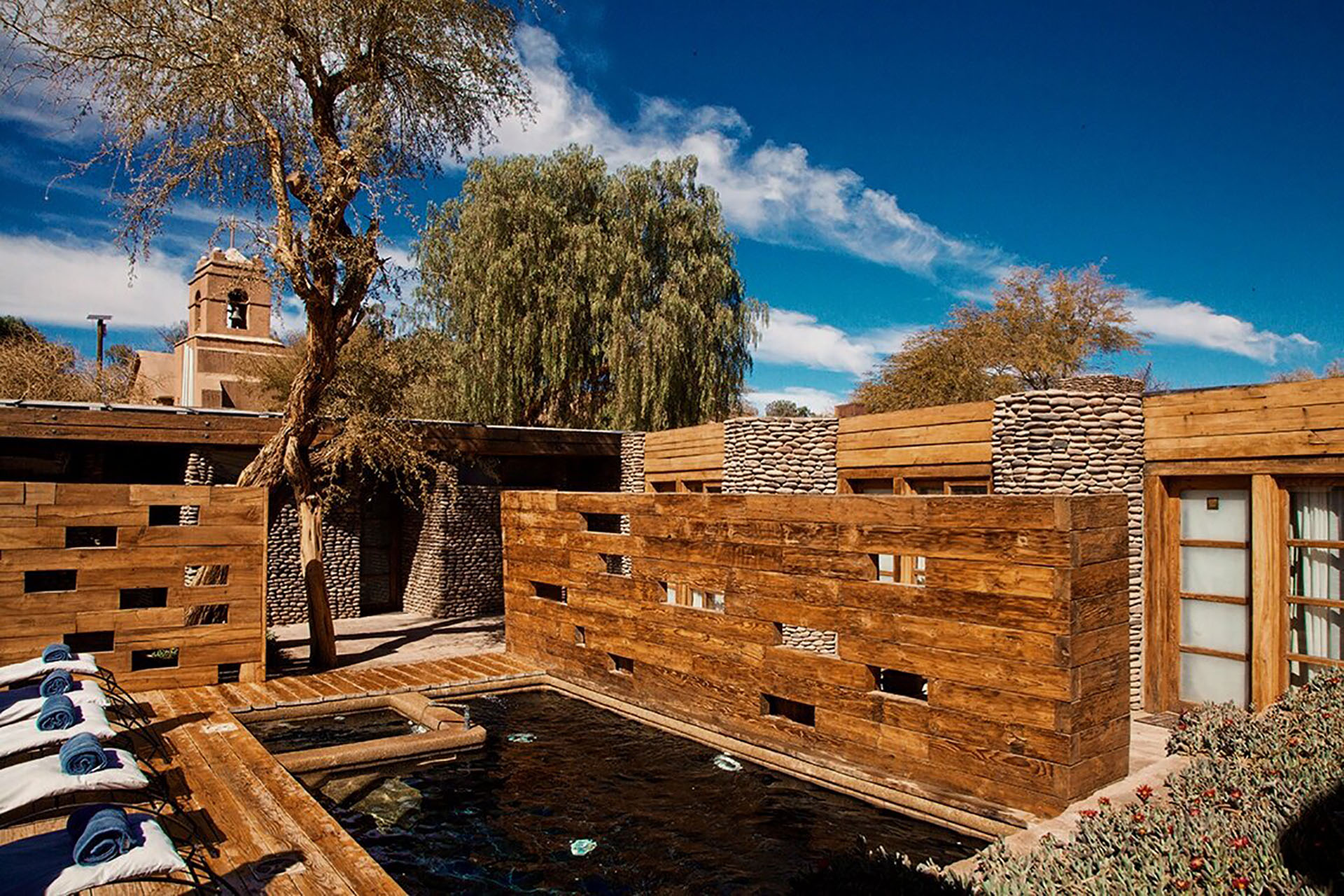 A luxury lodge in Chile made out of wood.
