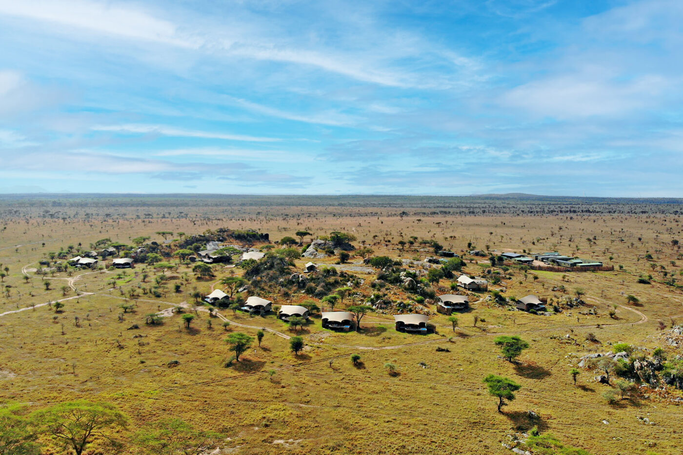 Nanyukie Lodge in the middle of the Serengeti in Tanzania.