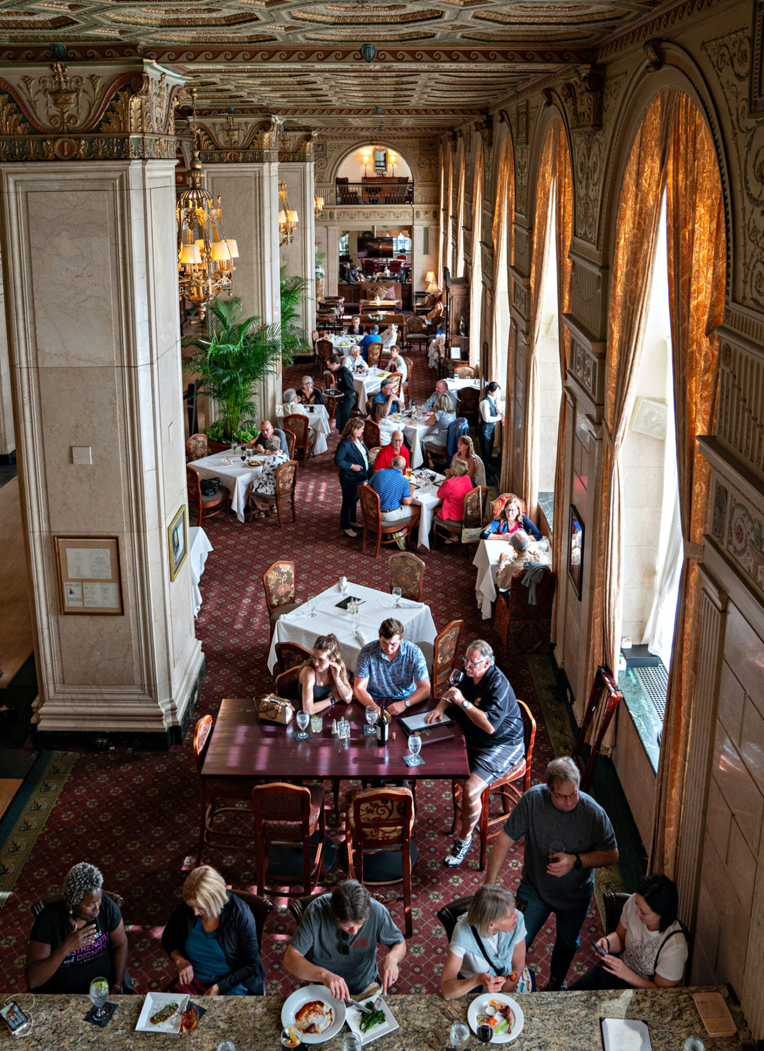 The Brown Hotel is a fancy place. 