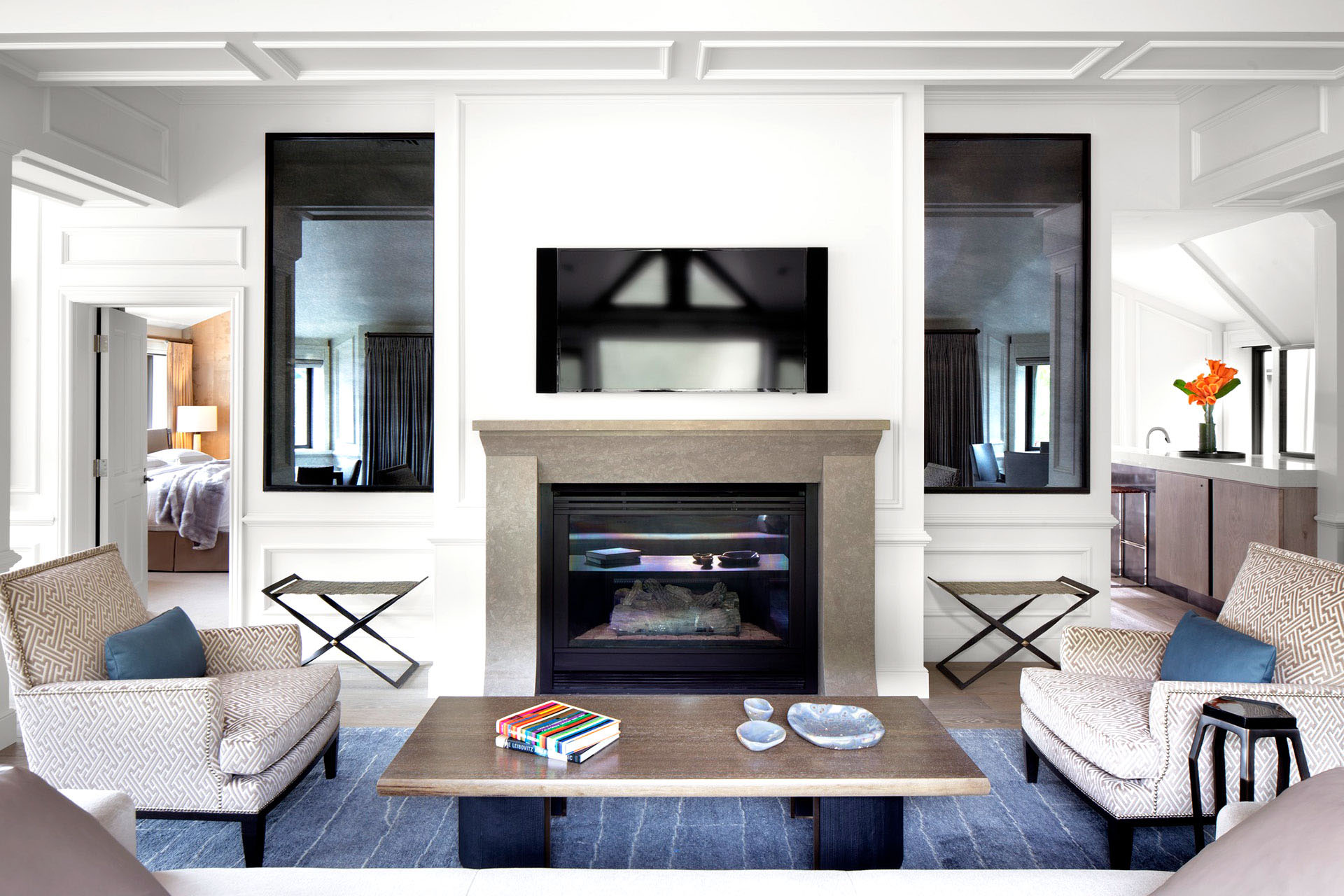 The interior of one of the suites at The Little Nel in Aspen, Colorado.