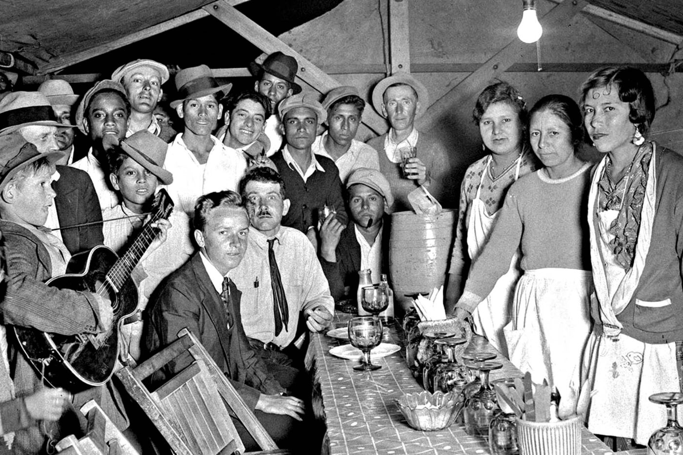 Friends and family ready to be served.