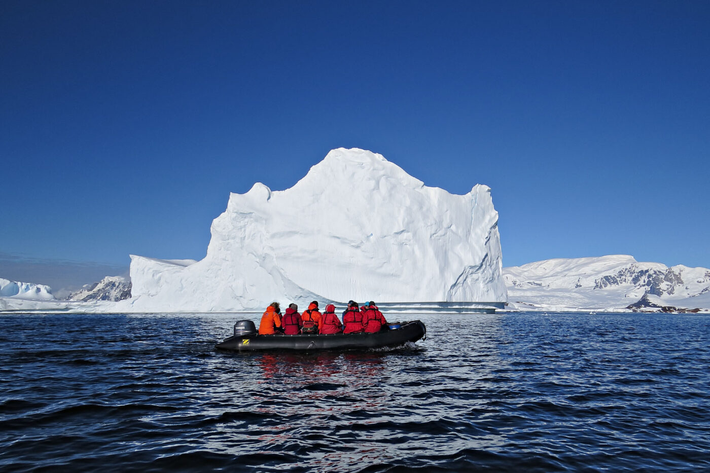 Zodiac cruise through the Antarctic Peninsula.