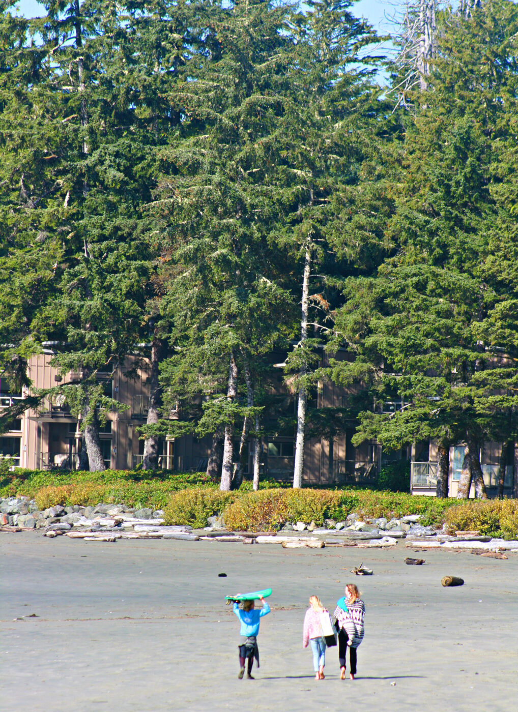 Heading home along the beach at Cox Bay, just outside the town of Tofino.