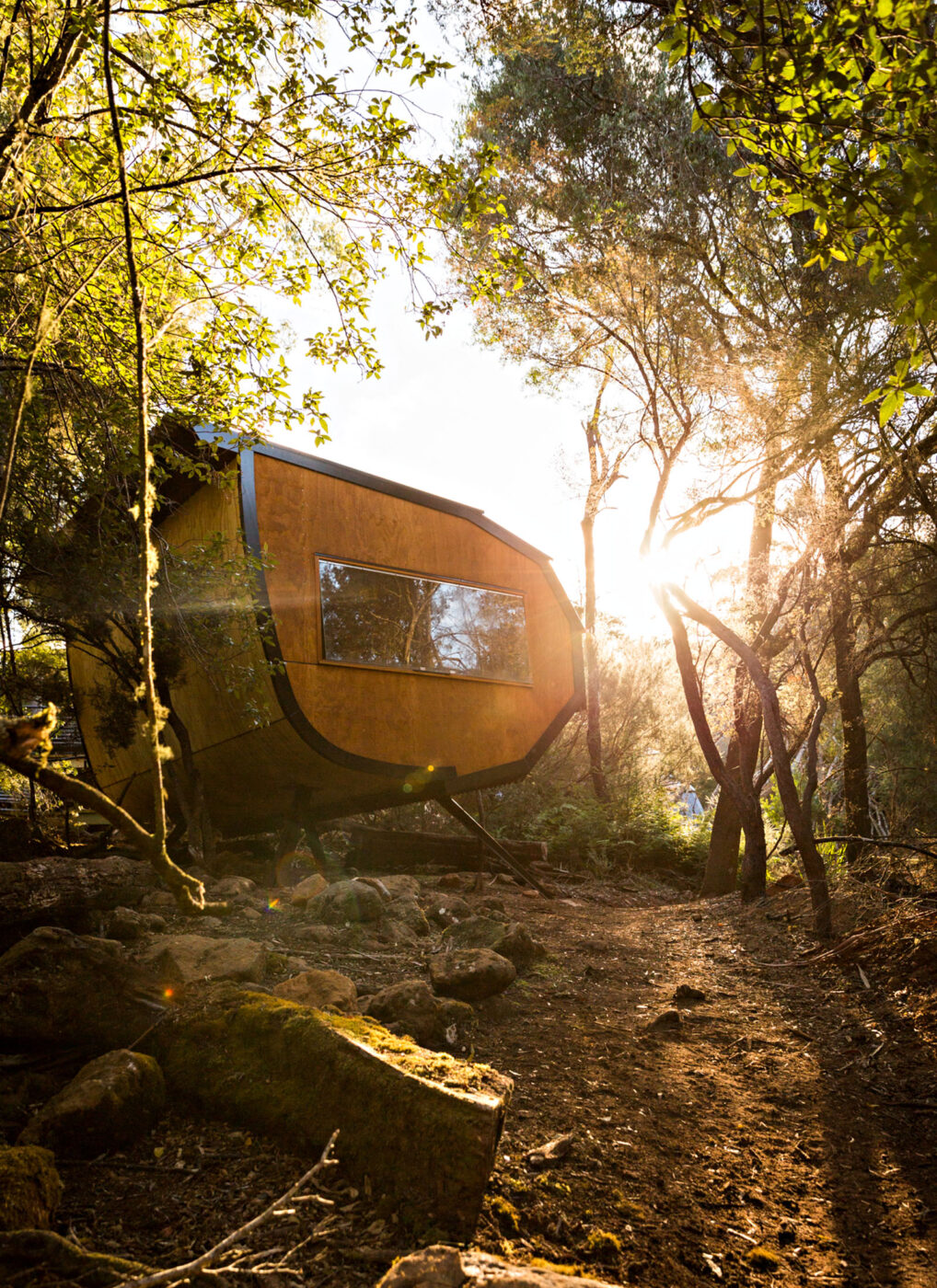 Blue Derby Pods accommodation in Tasmania.