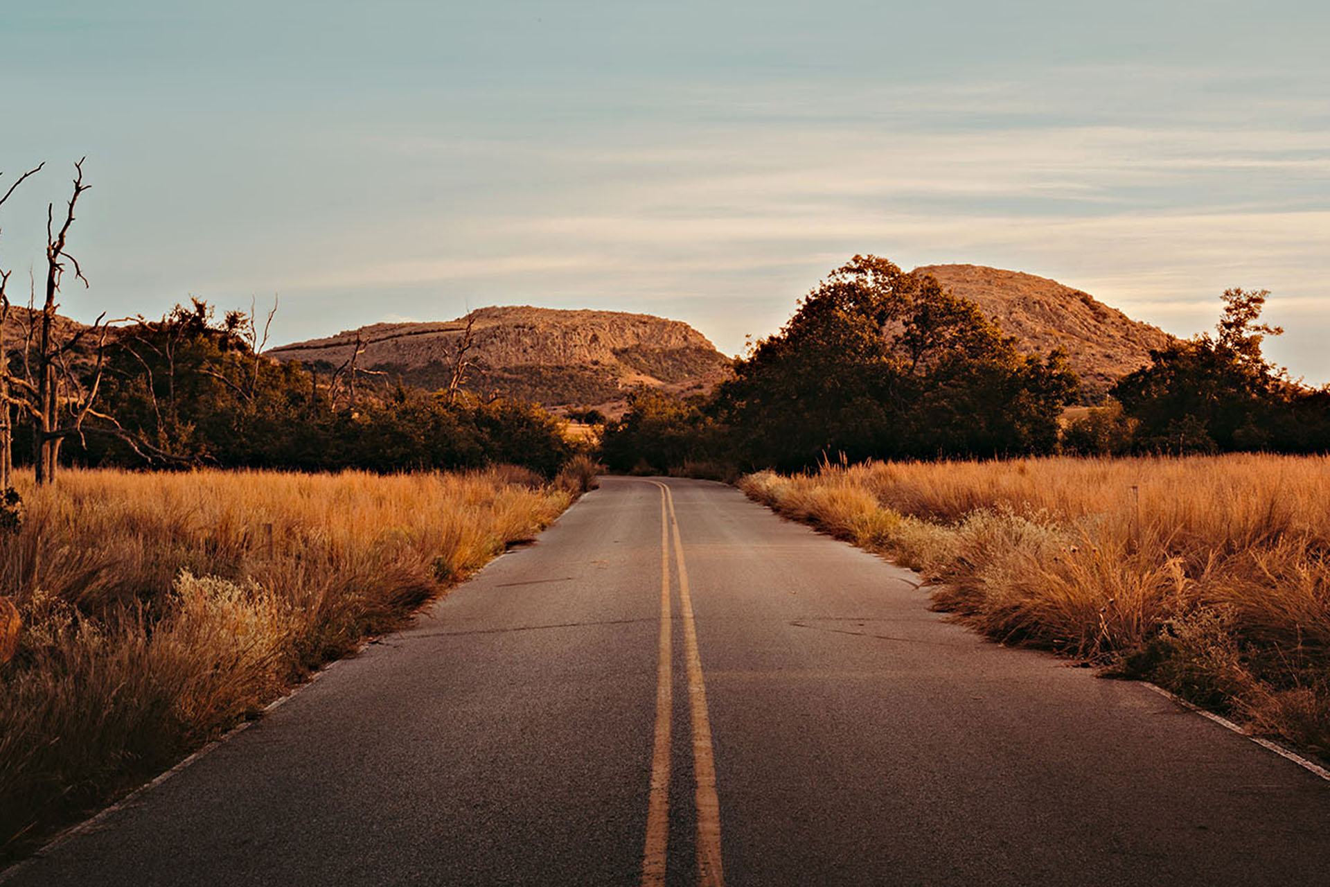En route to Wichita Mountains.