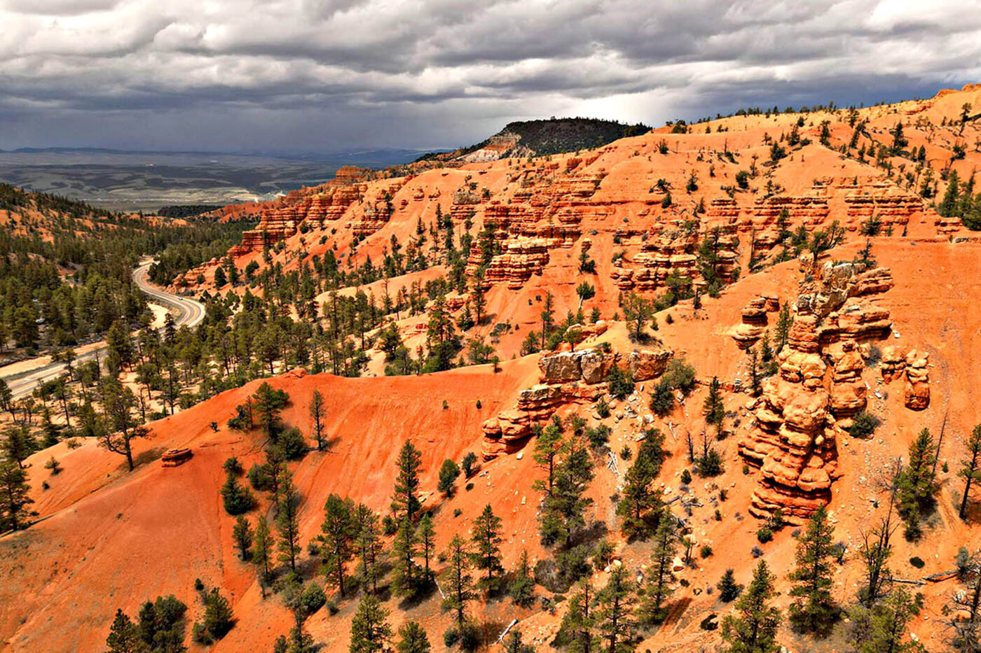 Scenic view of Monument Valley in Utah.