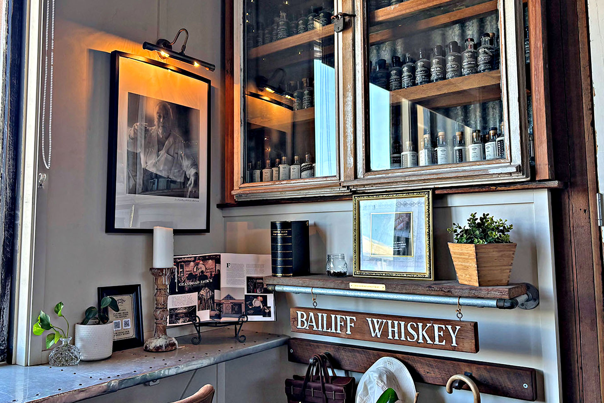 An eclectic corner of Granddad Jack's Craft Distillery. 
