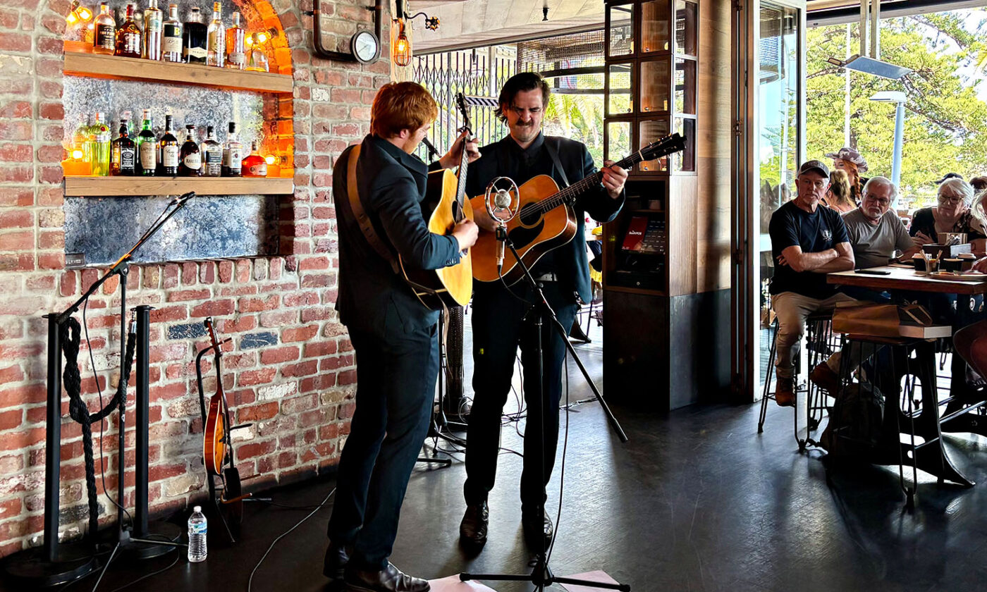 The Wolfe Brothers performing at Groundwater.