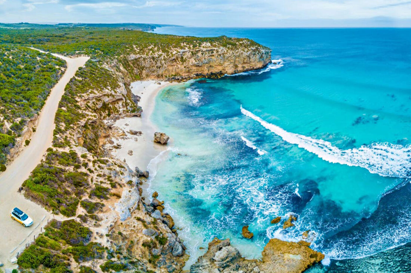 Coastal landscape on Kangaroo Island in South Australia.