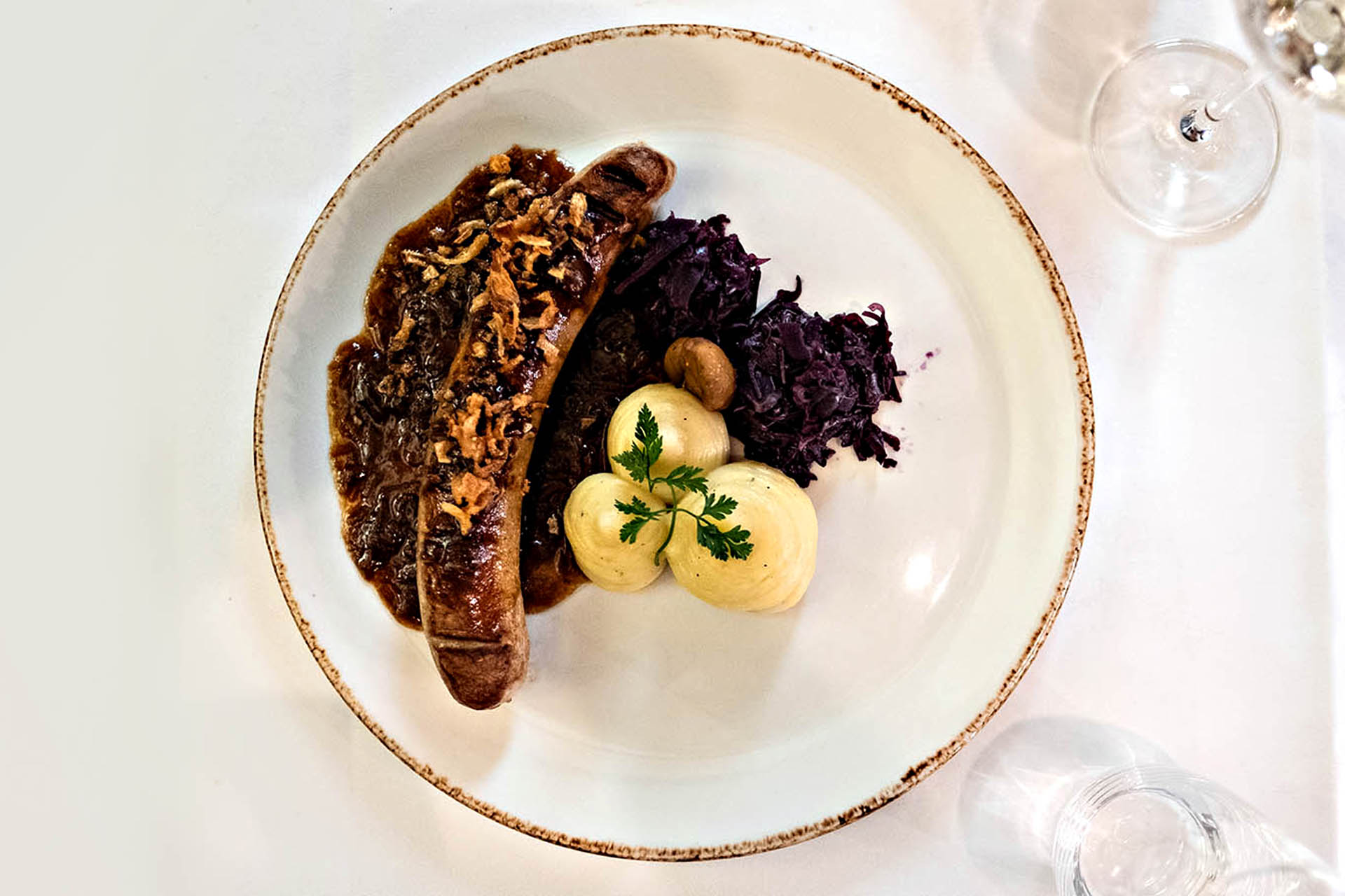 Pictured: best sausages of our editor's life.