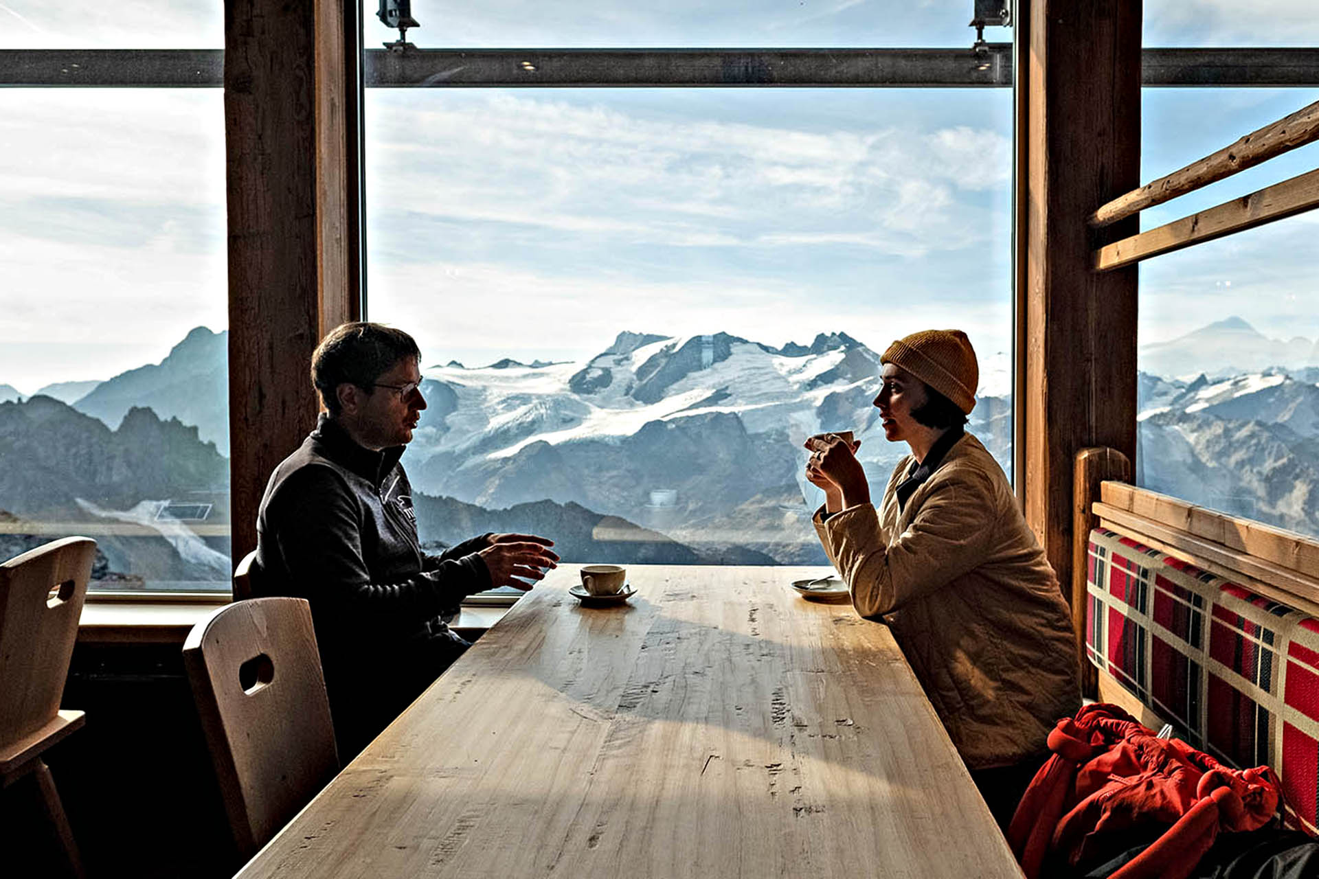 Cappucino and a killer view.