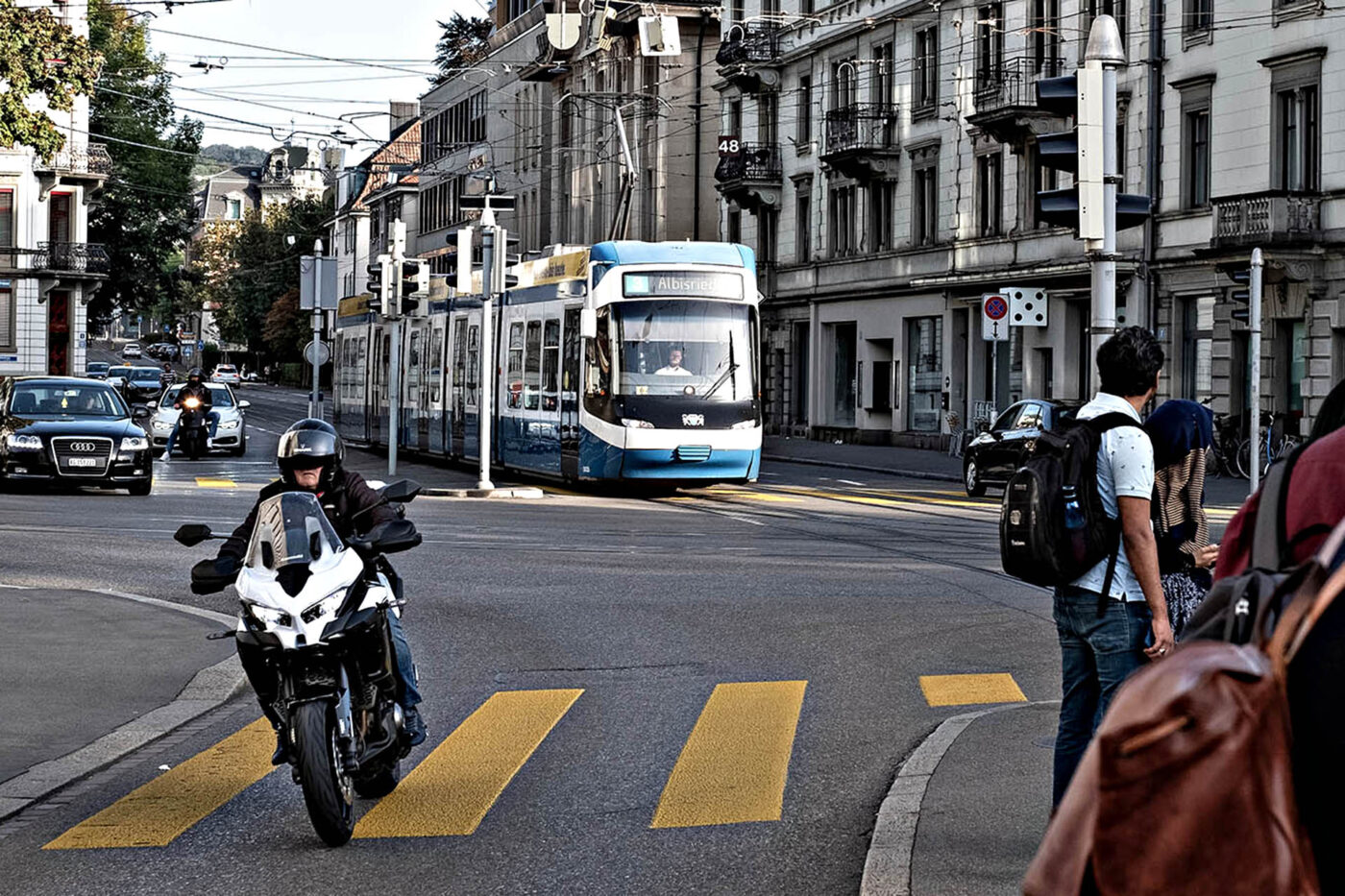 Not all heroes ride motorbikes, some ride trams.