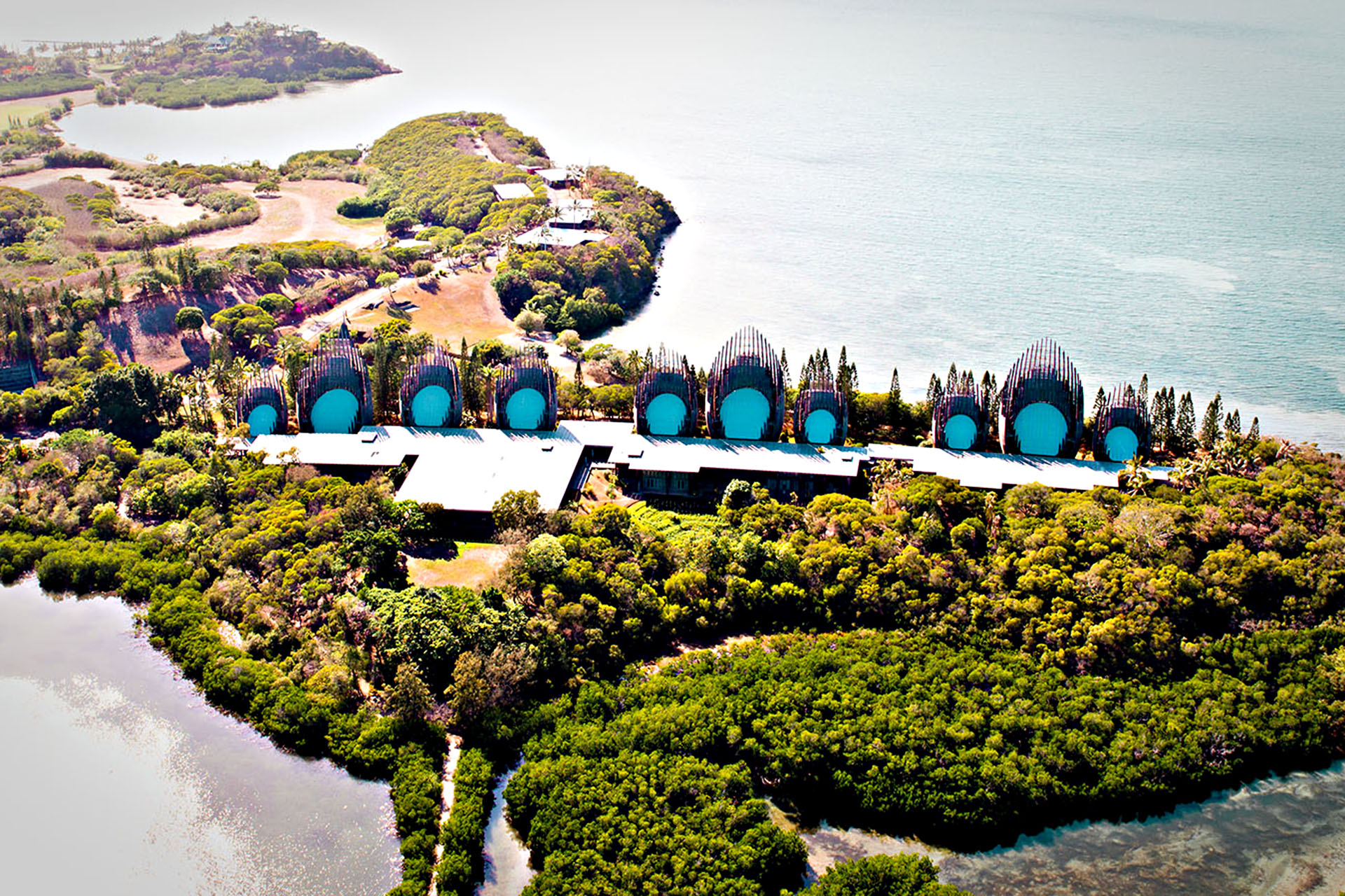 New Caledonia’s stunning Tjibaou Cultural Centre.