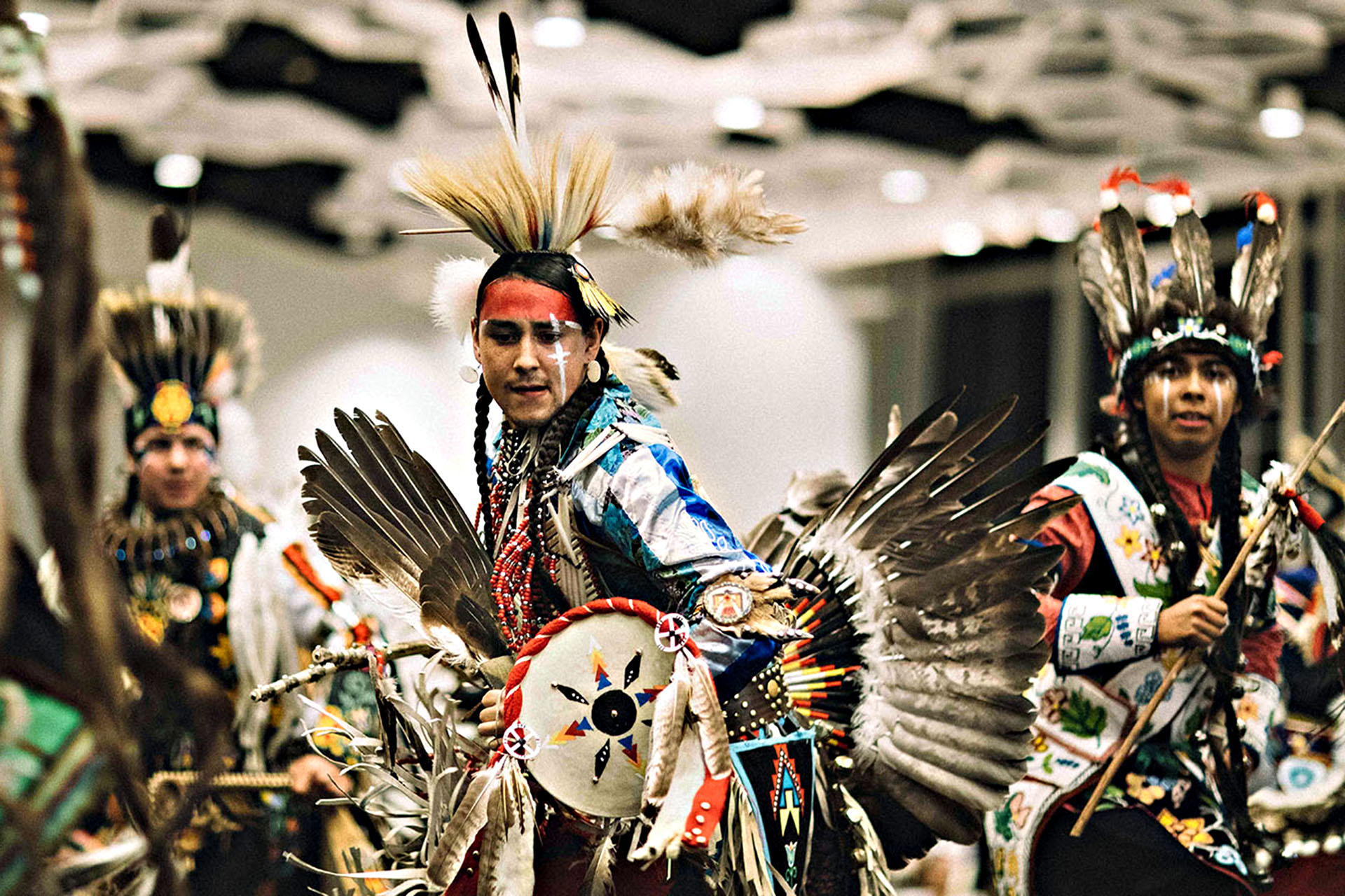 Dancers at Manito Ahbee’s Pow Wow.