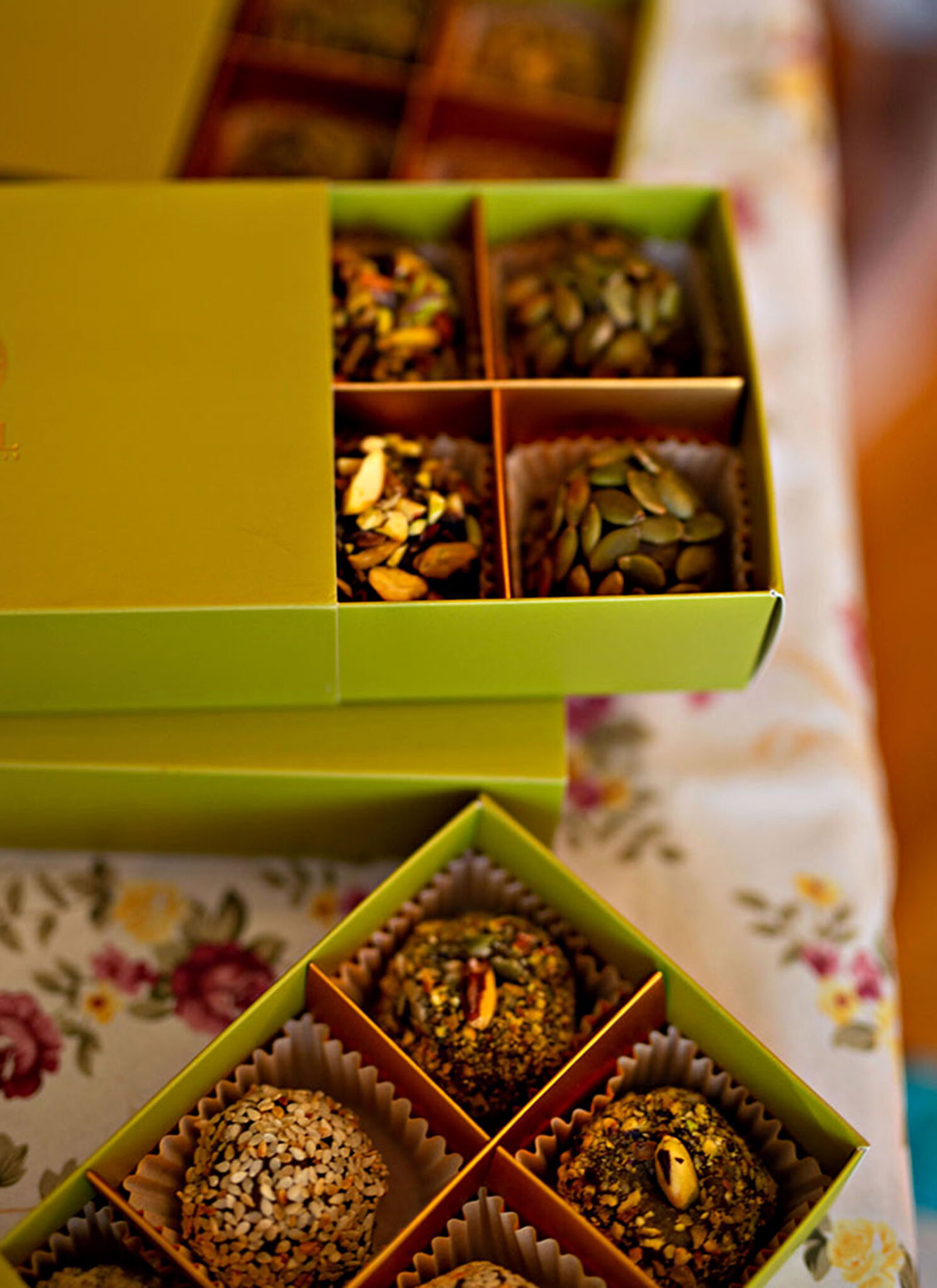 Beautifully boxed traditional sweets.
