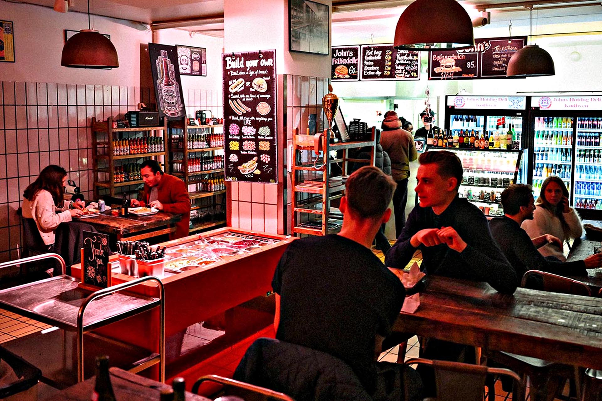 Banishing the munchies at John’s Hotdog Deli.