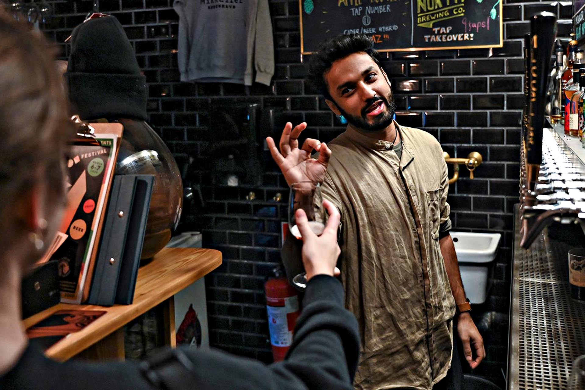 Mikkeller Bar’s manager, Shaan.
