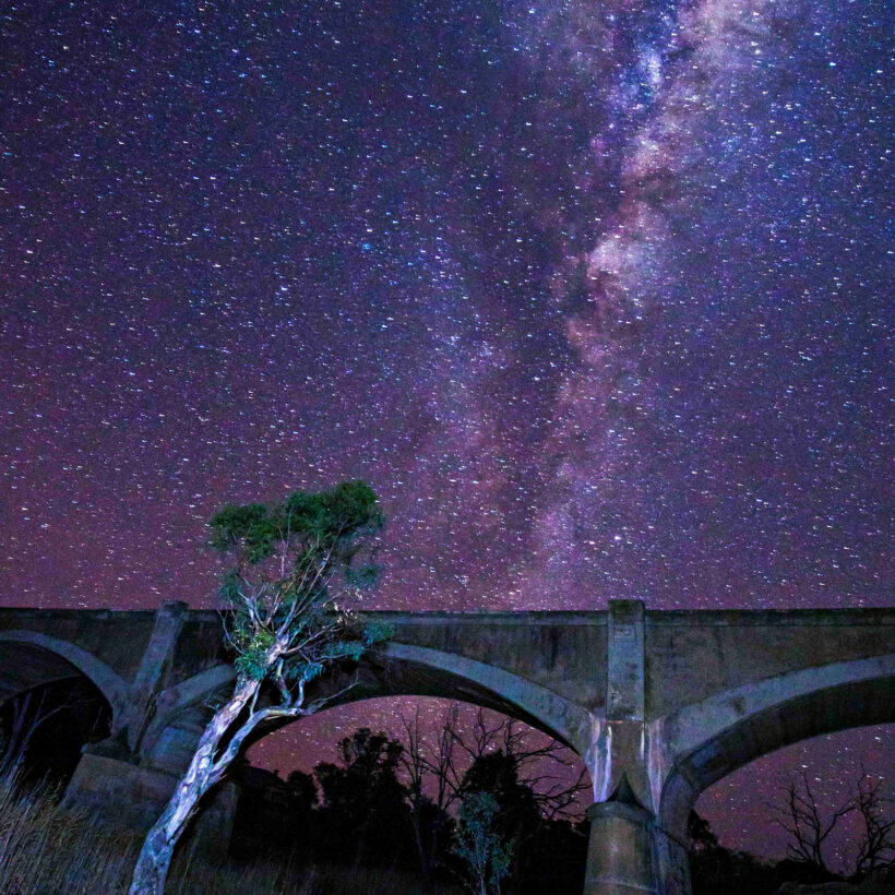 The Milky Way lights up the region’s sites.