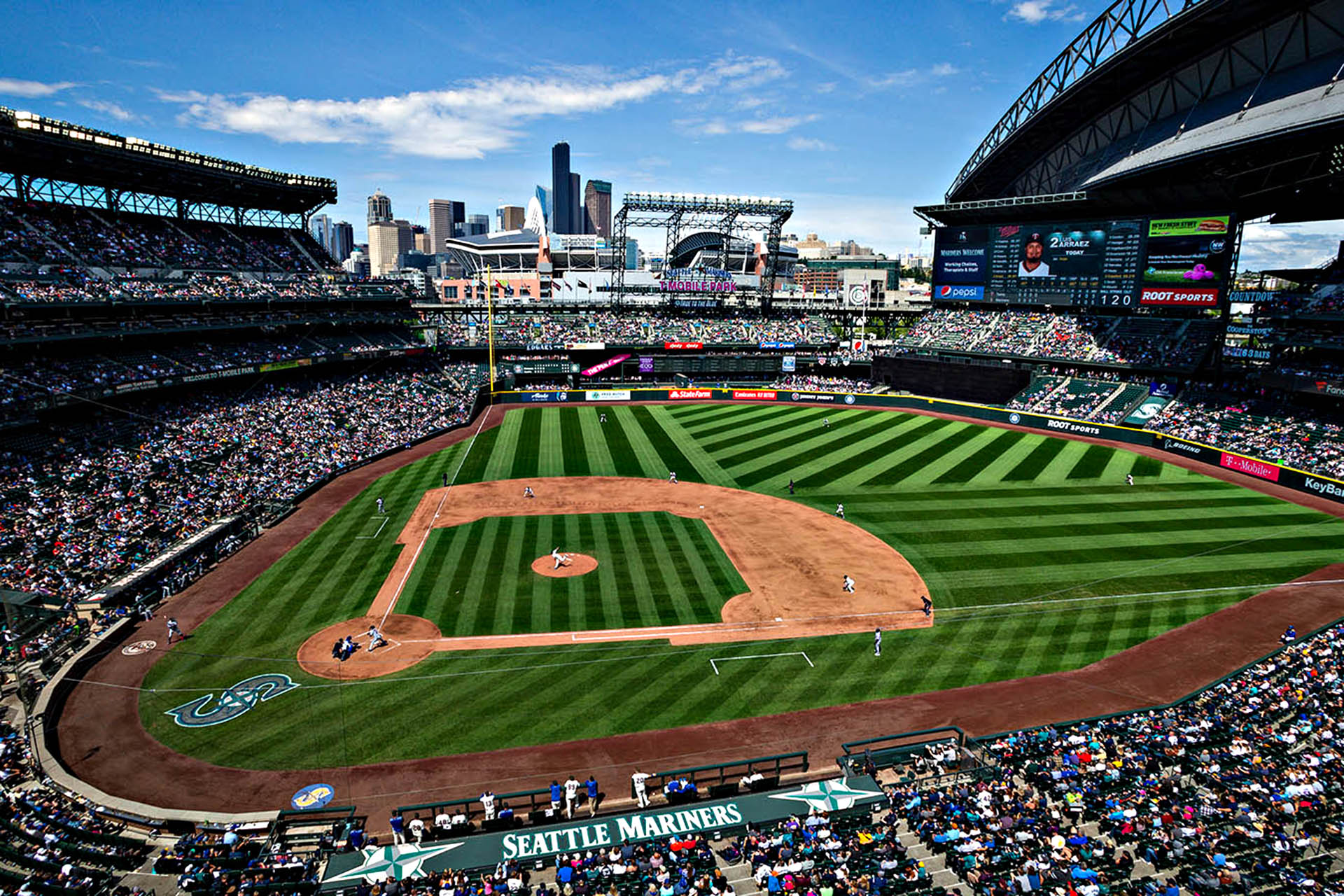 T-Mobile Park has a capacity of 47,953 for a ball game, although the record attendance at the stadium was for Wrestlemania 19 in 2023, which managed to attract 54,097.