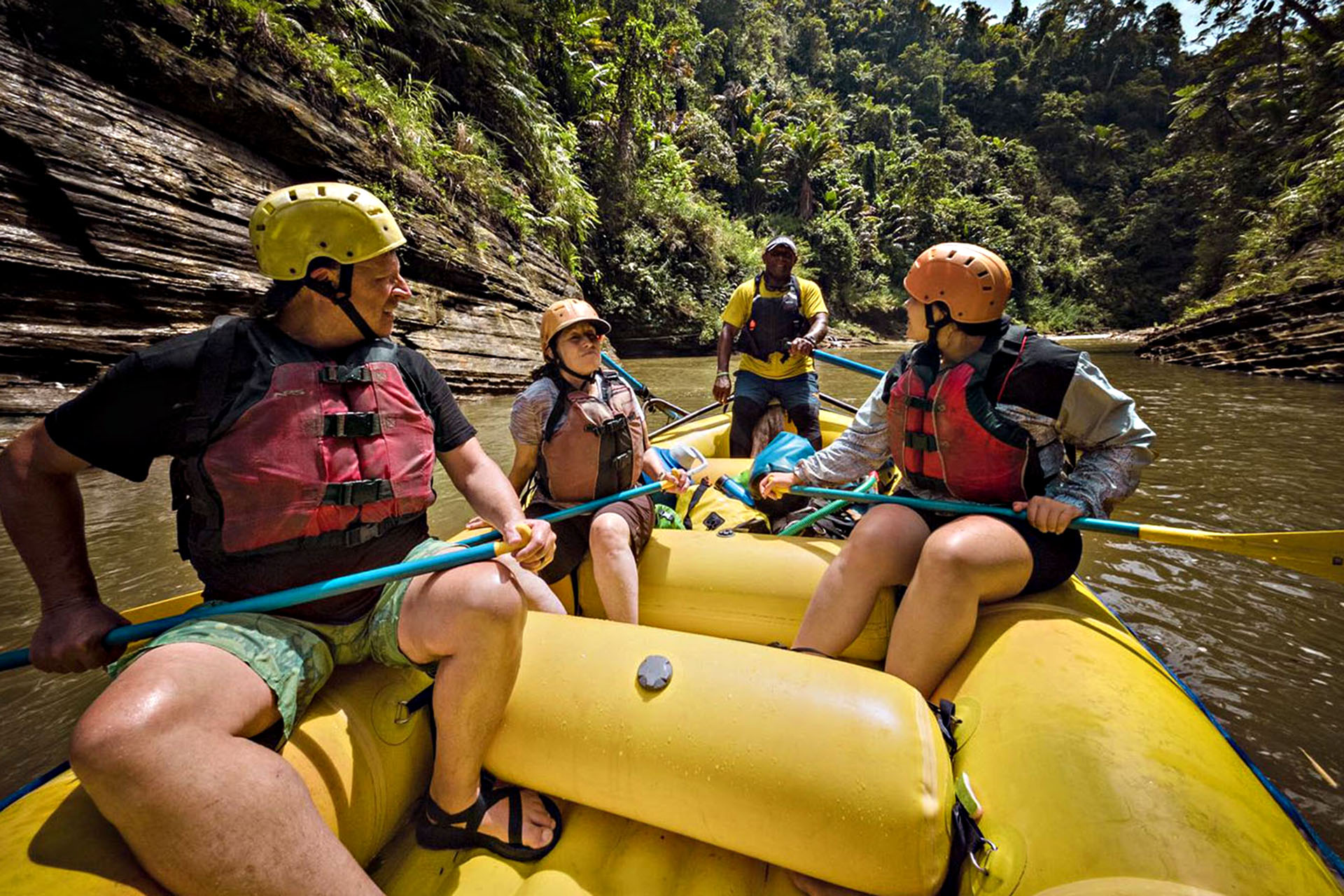 A very much-needed break in the rapids.