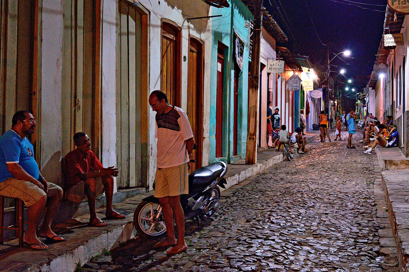 Lençóis, Chapada Diamantina’s gateway city, after dark.