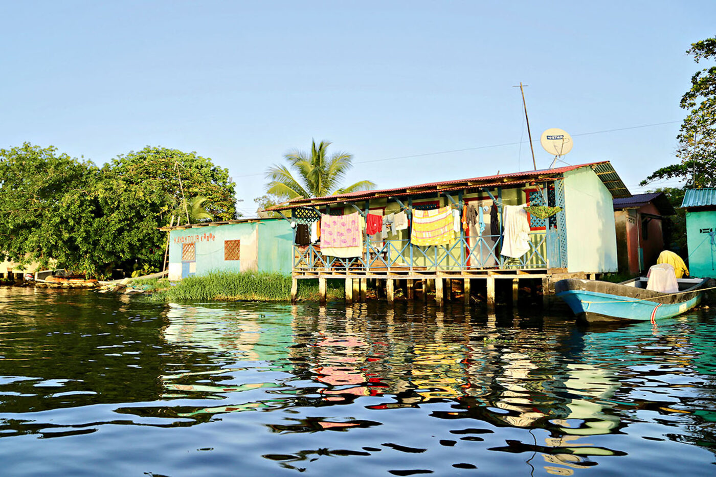 A fishing village in Parque Nacional Tortuguero.
