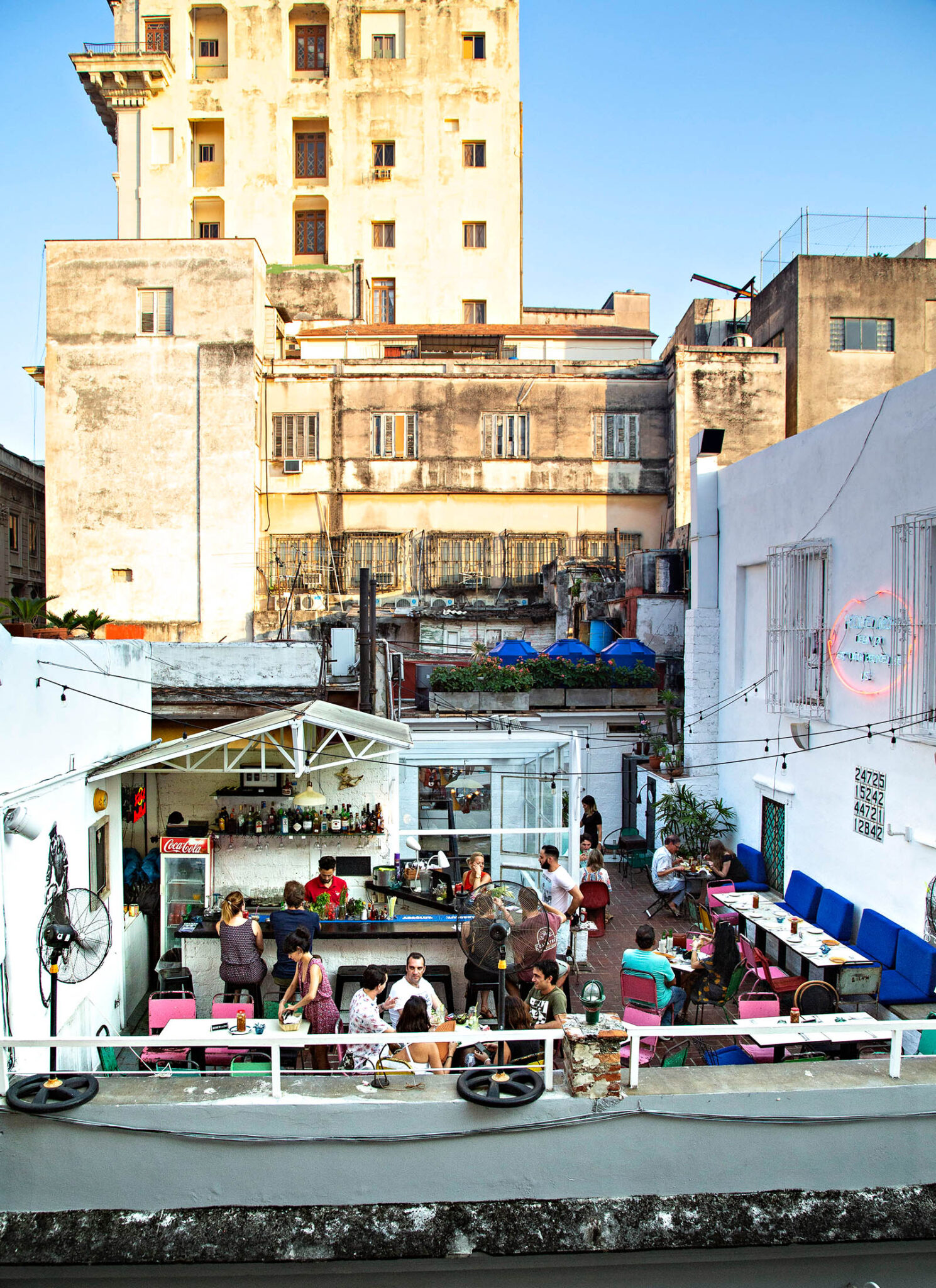 The rooftop terrace at El del Frente.