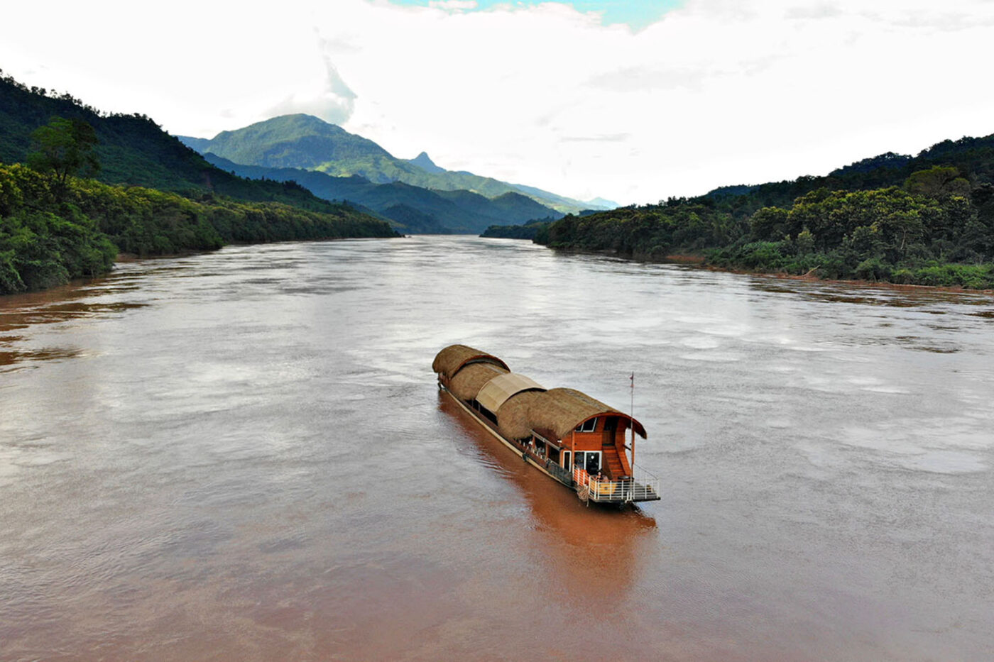 Riding the flow.