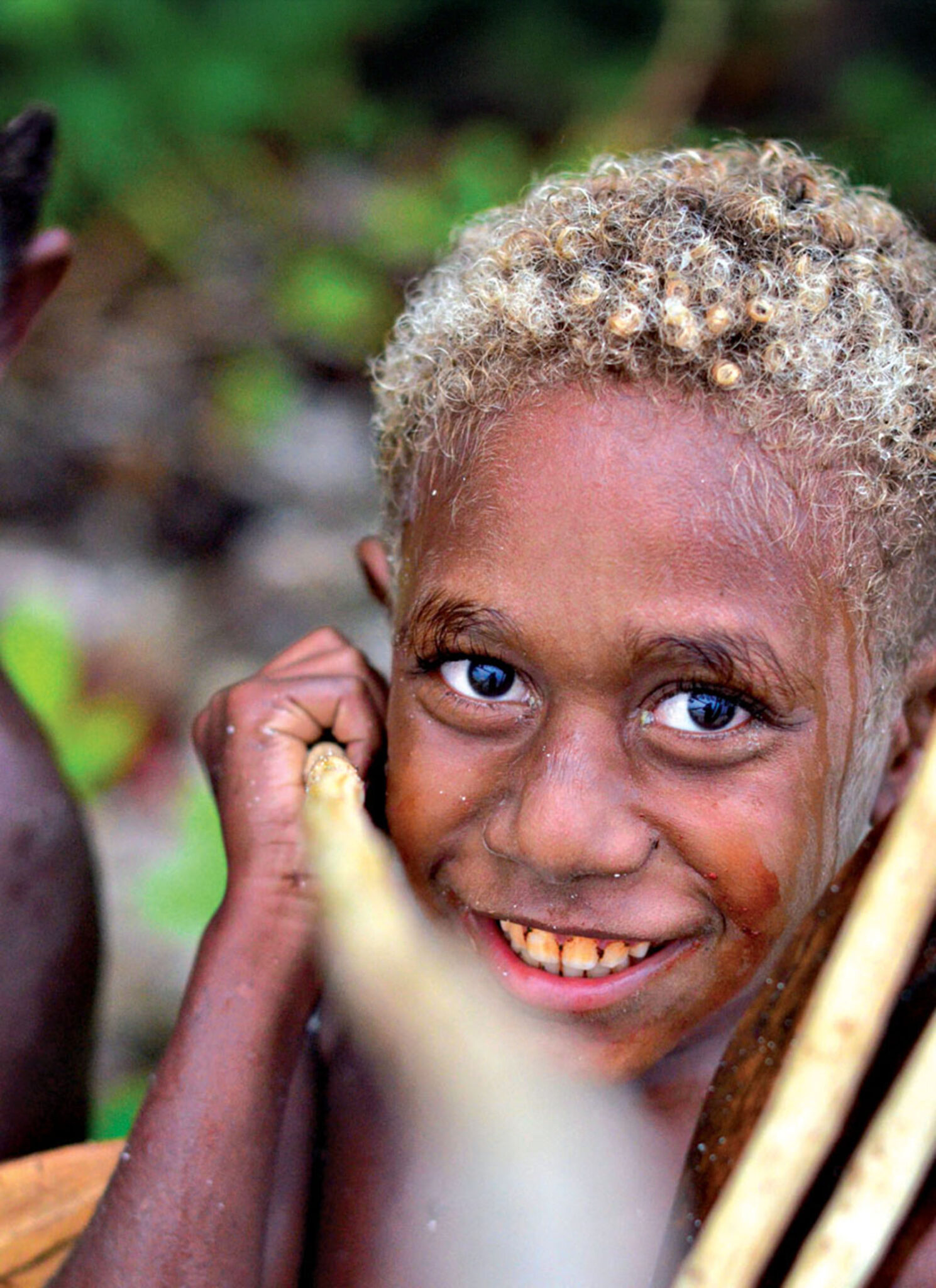 A smile of innocence.