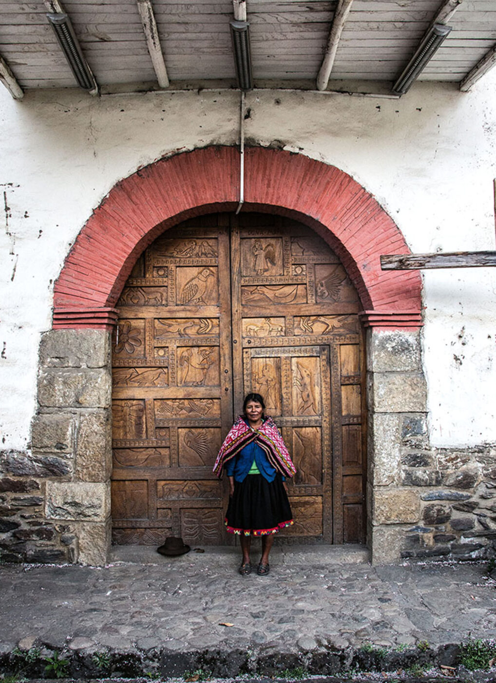 Outside the church at Choquecancha.
