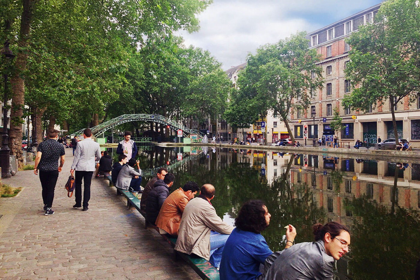Strolling Canal St Martin.