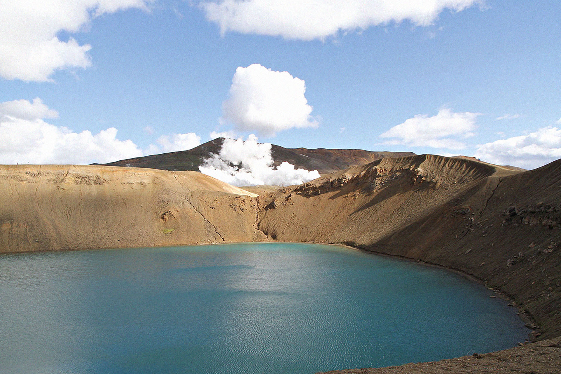A thermal lake near Myvatn.