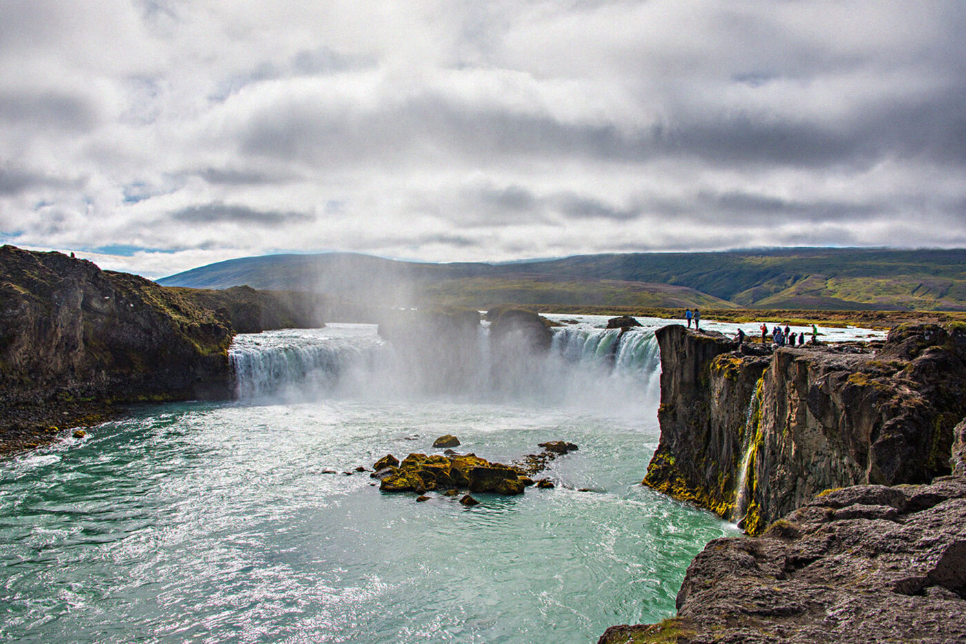 The spectacular Goðafoss falls in Iceland’s north.