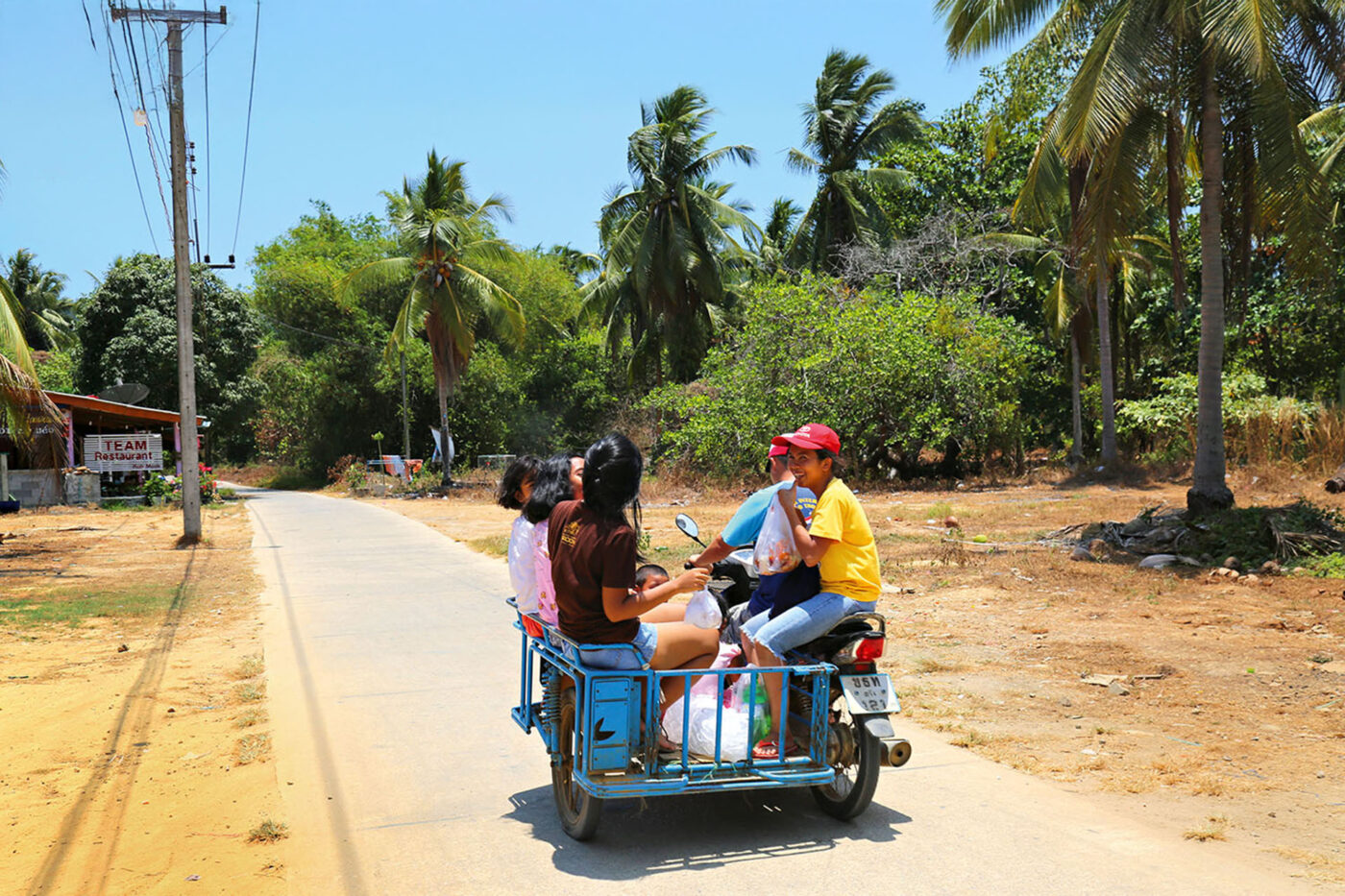 A Koh Mook motorcycle taxi.
