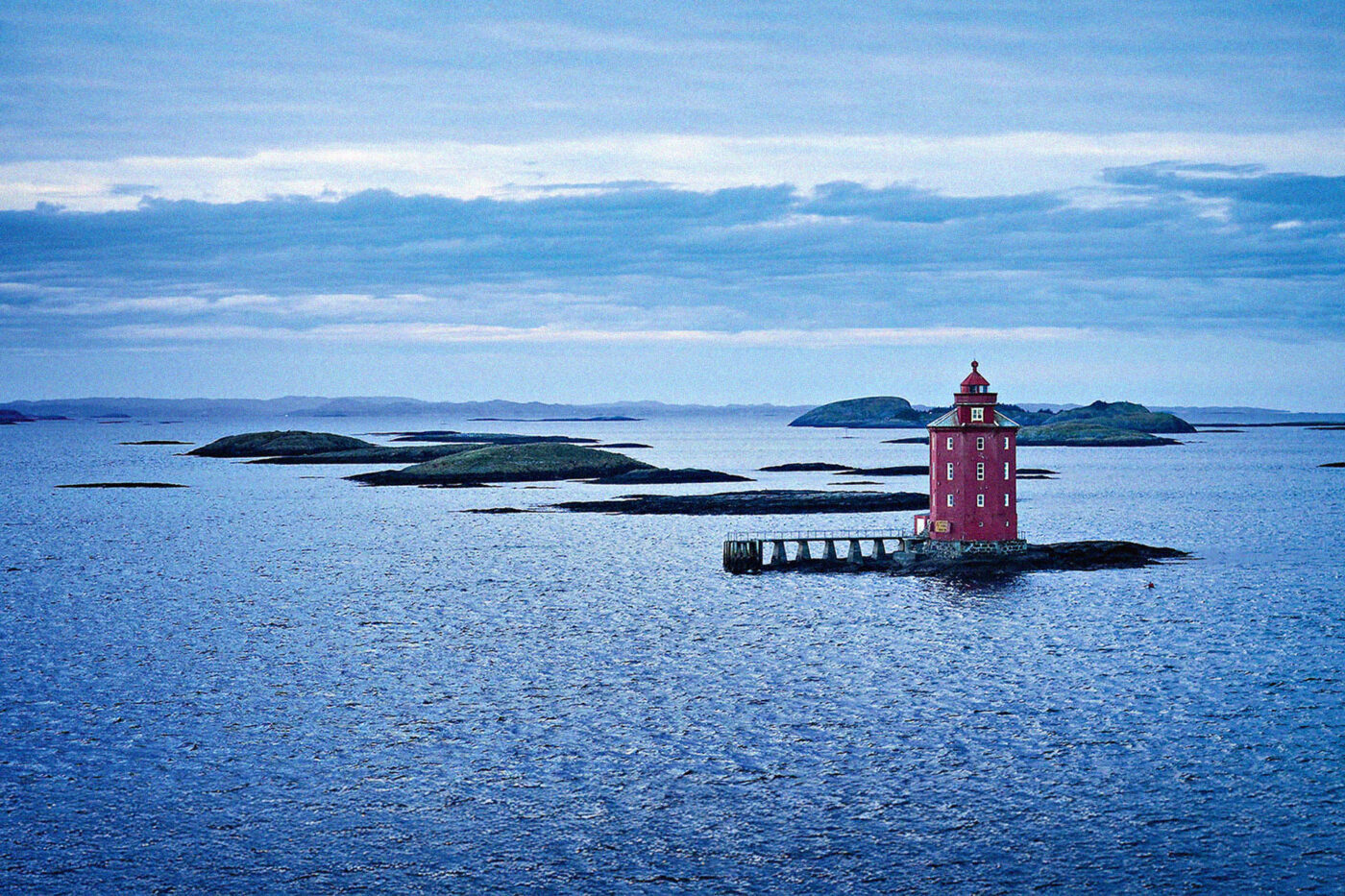 The Kjeungskjaer is the only octagonal lighthouse in Norway.